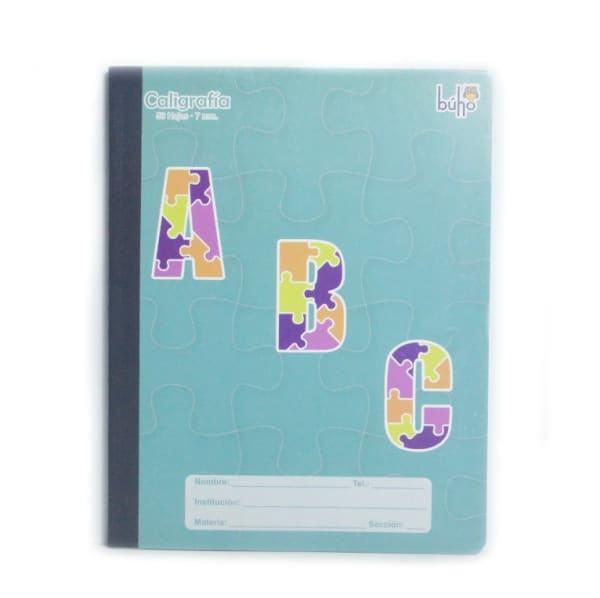 Cuaderno de Caligrafia 7mm - 50 Hojas
