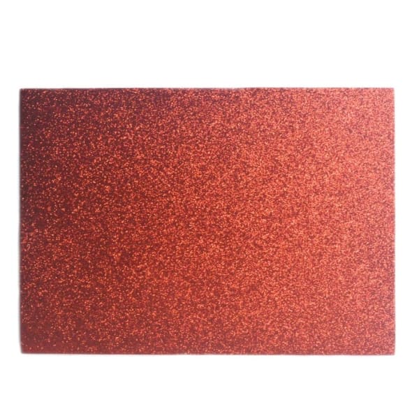 Foam Grande Escarchado Rojo 