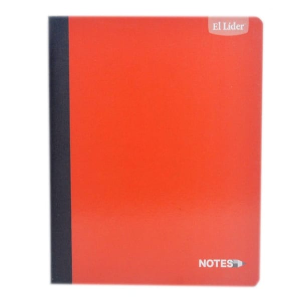 Cuaderno Rojo 50 Hojas Grande