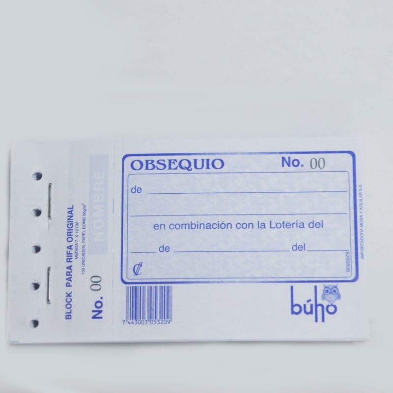 Block para Rifa — imagen 1