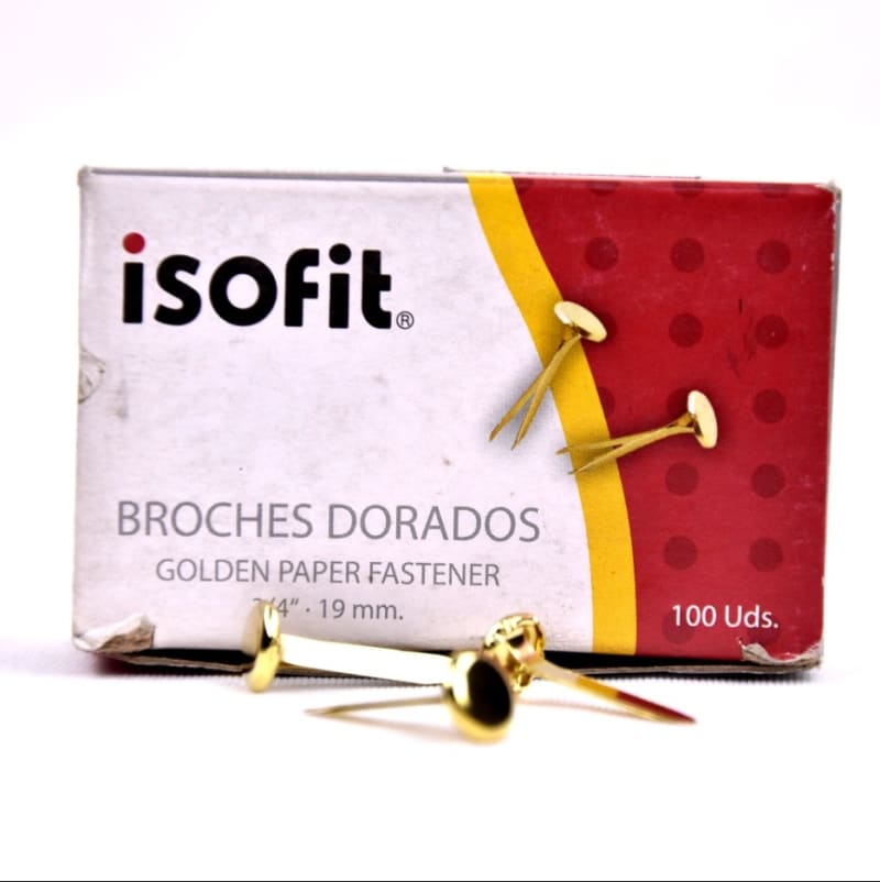 Broches dorados - isofit — imagen 1