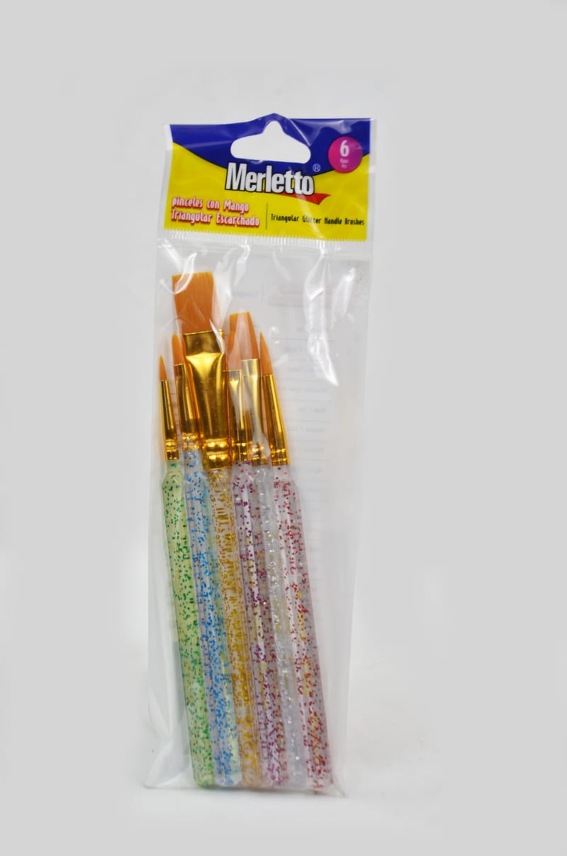 Pinceles con Mango Triangular Escarchado — imagen 1