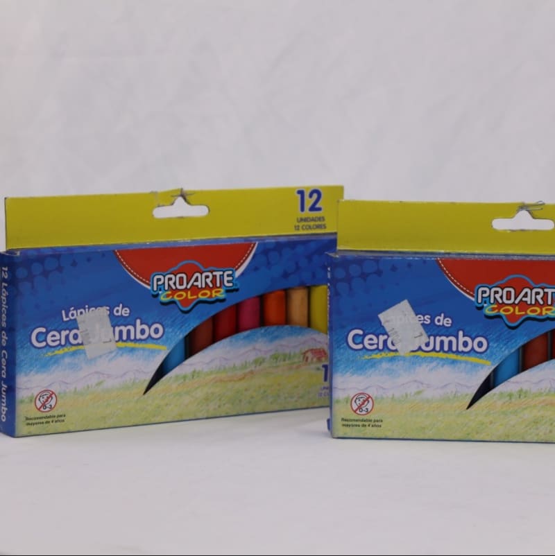 12 Crayones jumbo - Pro arte — imagen 1
