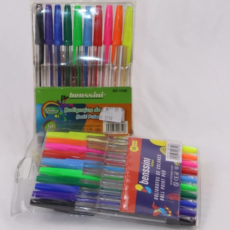 Boligrafos de colores - Bessini — imagen 1