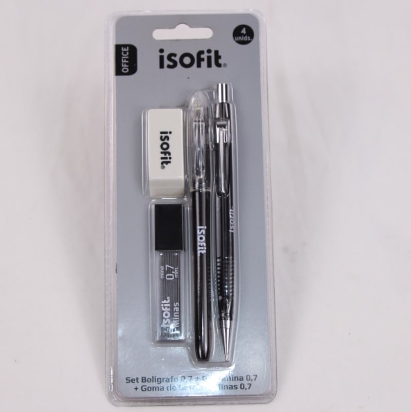 Set boligrafo 0.7 + Portamina 0.7 + Borrador + Minas 0.7 — imagen 1