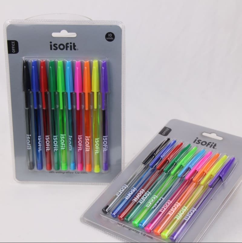 Set de Boligrafos 1,0mm - isofit — imagen 1