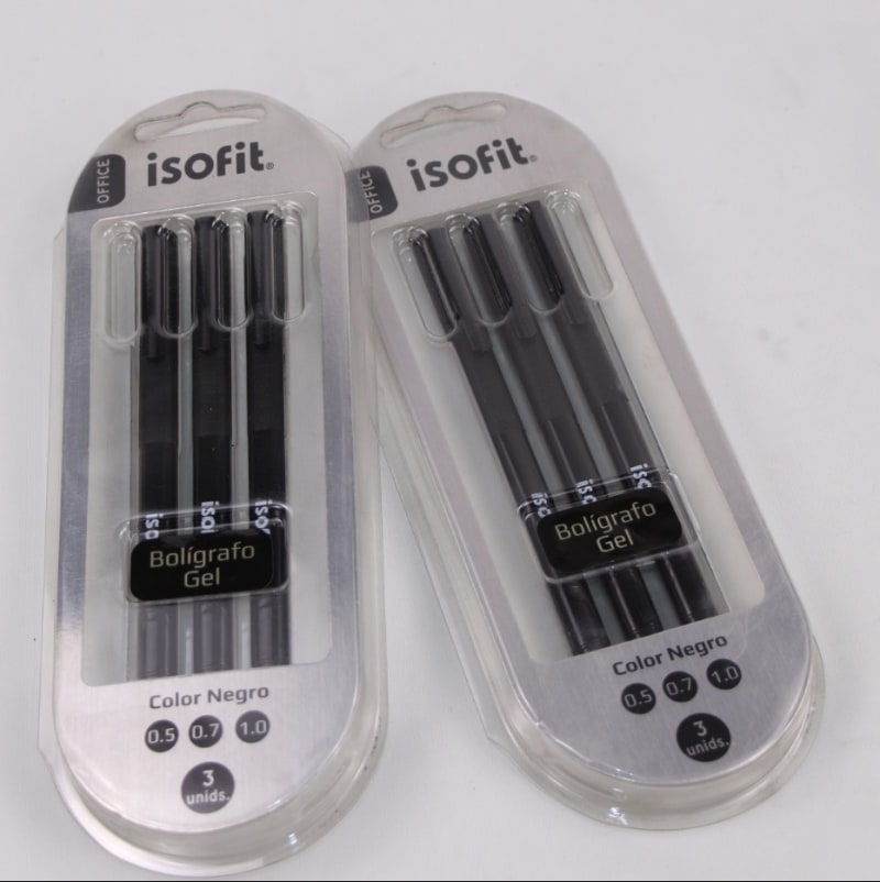 Boligrafo en Gel Color Negro- isofit — imagen 1
