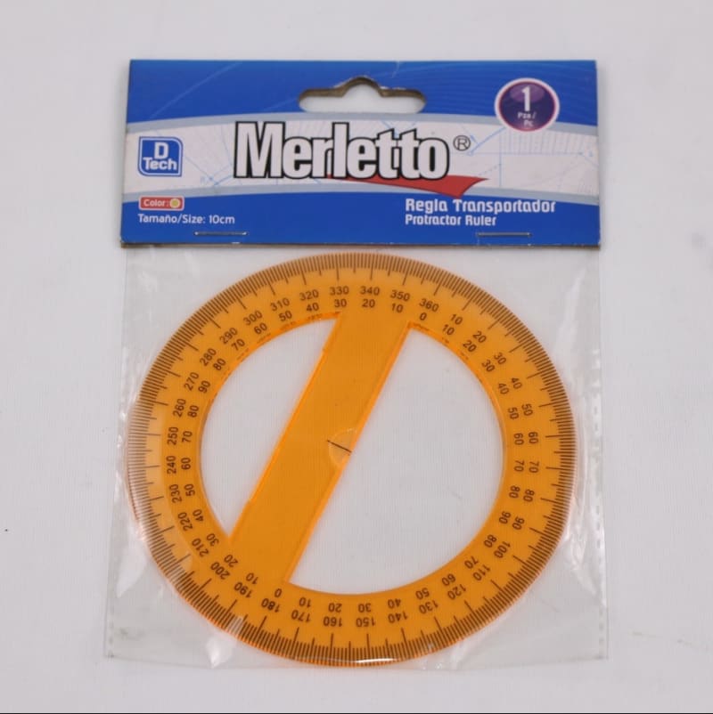 Regla Transportador - Merletto  — imagen 1
