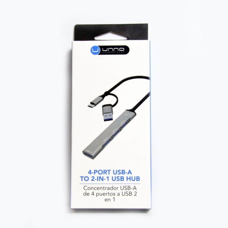Adaptador Hub USB 4 puertos USB- A 2 en 1 — imagen 1