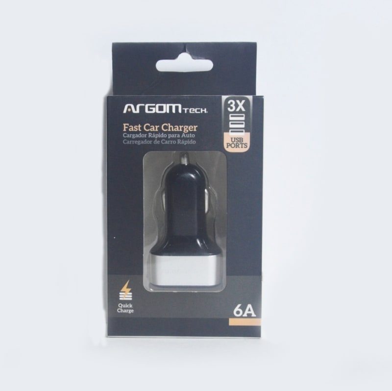 Cargador para Carro Argom Tech 3 puertos USB — imagen 1