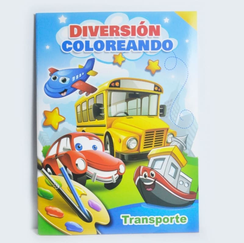 Diversion coloreando - Tranporte — imagen 1