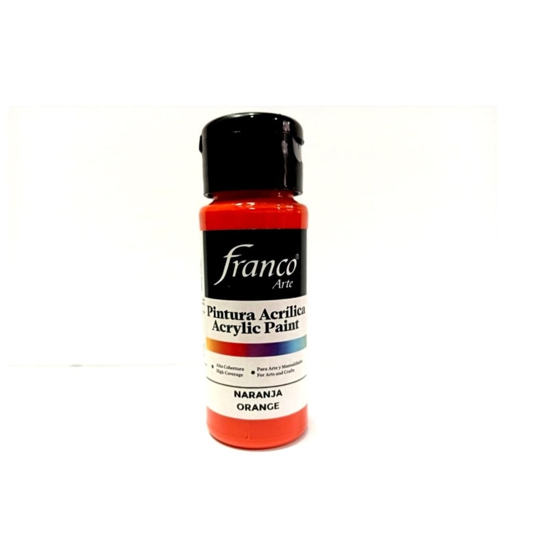 Pintura Acrilica Naranja -Franco — imagen 1