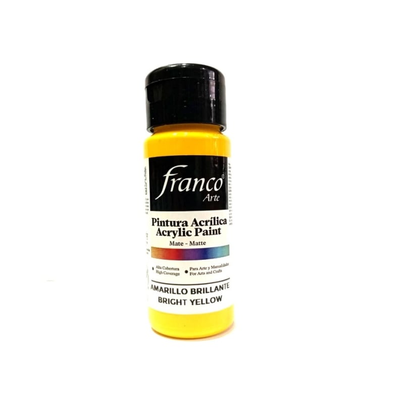 Pintura Acrilica Amarillo Brillante -Franco — imagen 1