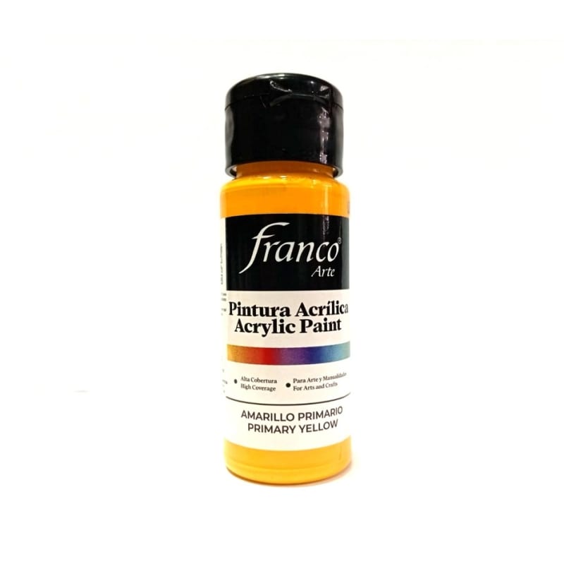 Pintura Acrilica Amarillo primario - Franco — imagen 1