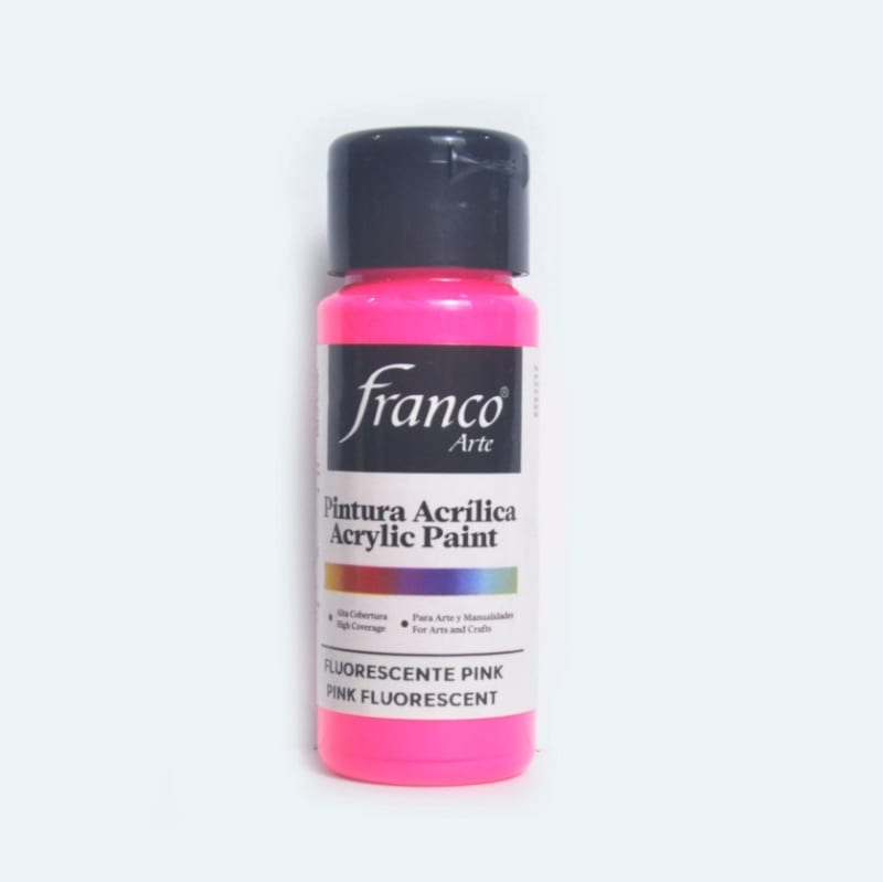 Pintura Acrilica Fluorescente rosa - Franco — imagen 1
