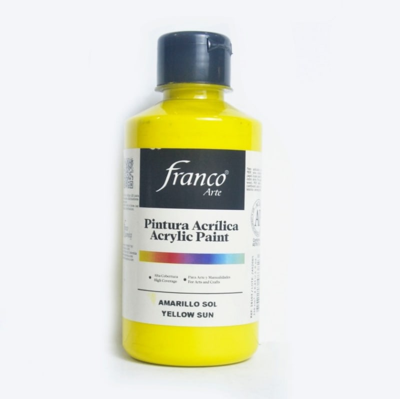 Pintura Acrilica Amarillo sol - Franco — imagen 1