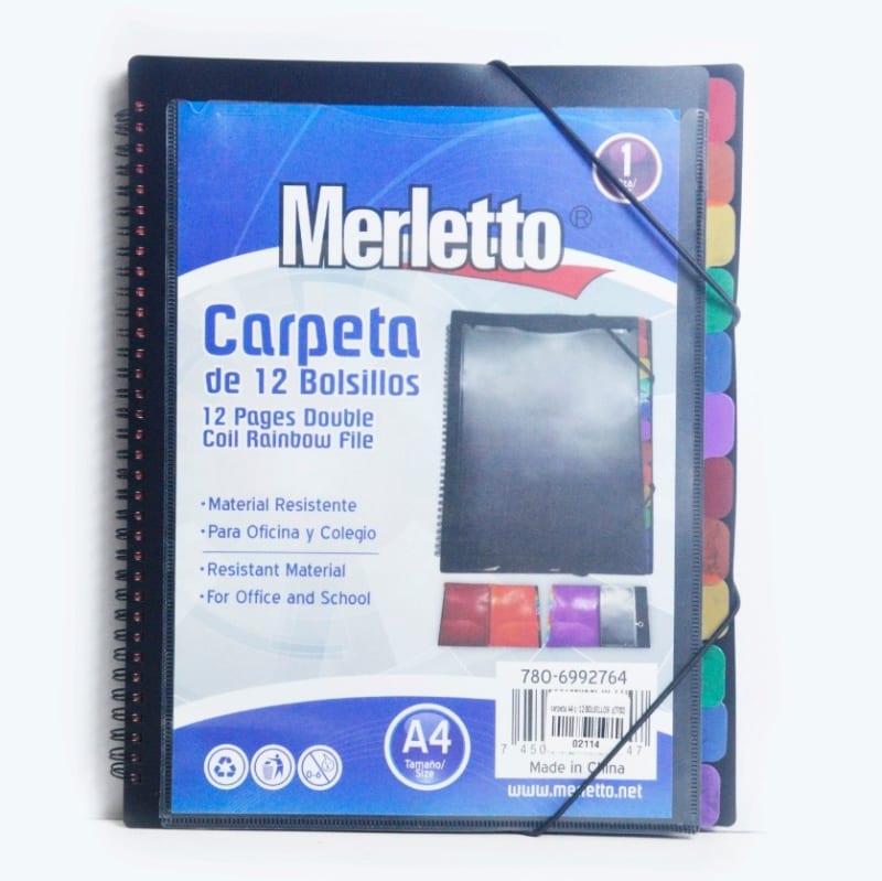 Carpeta de 12 bolsillos - Merletto — imagen 1