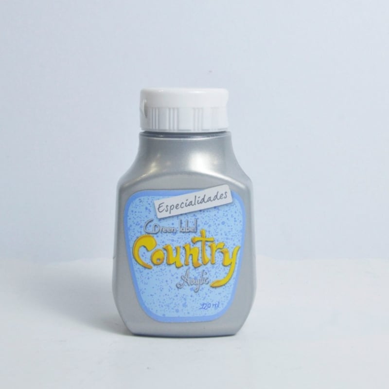 Pintura Acrilica Plata #201 - Country — imagen 1