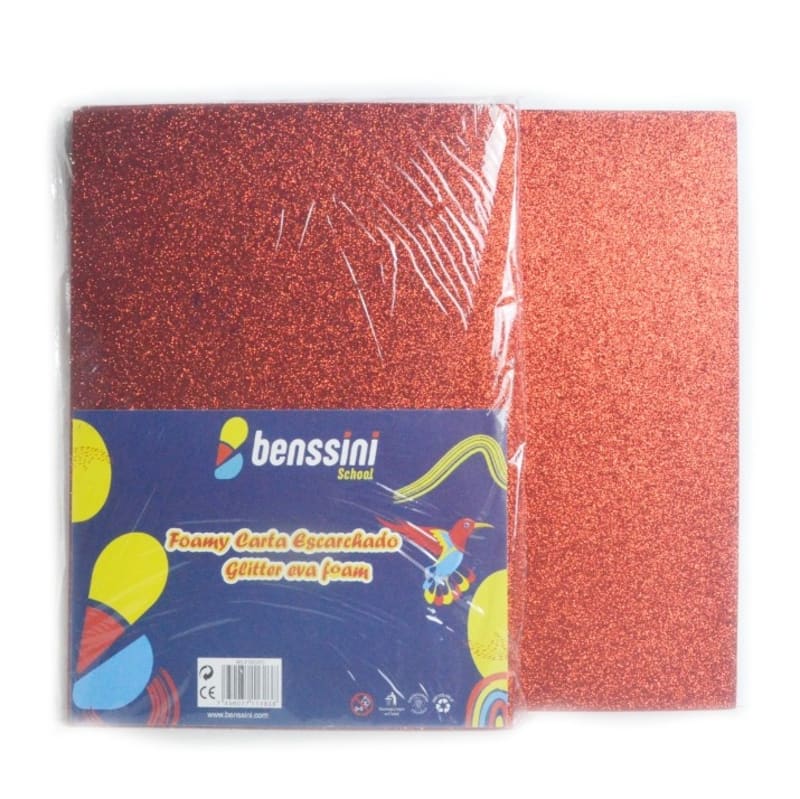 Foam Rojo Escarchado - Benssini — imagen 1