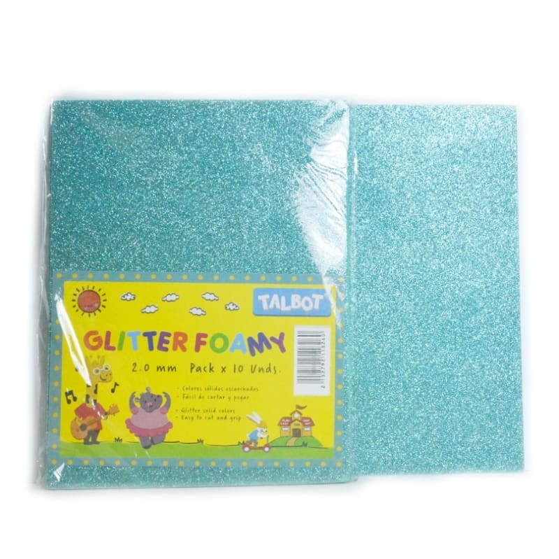 Foam Verde Agua Escarchado - Talbot — imagen 1