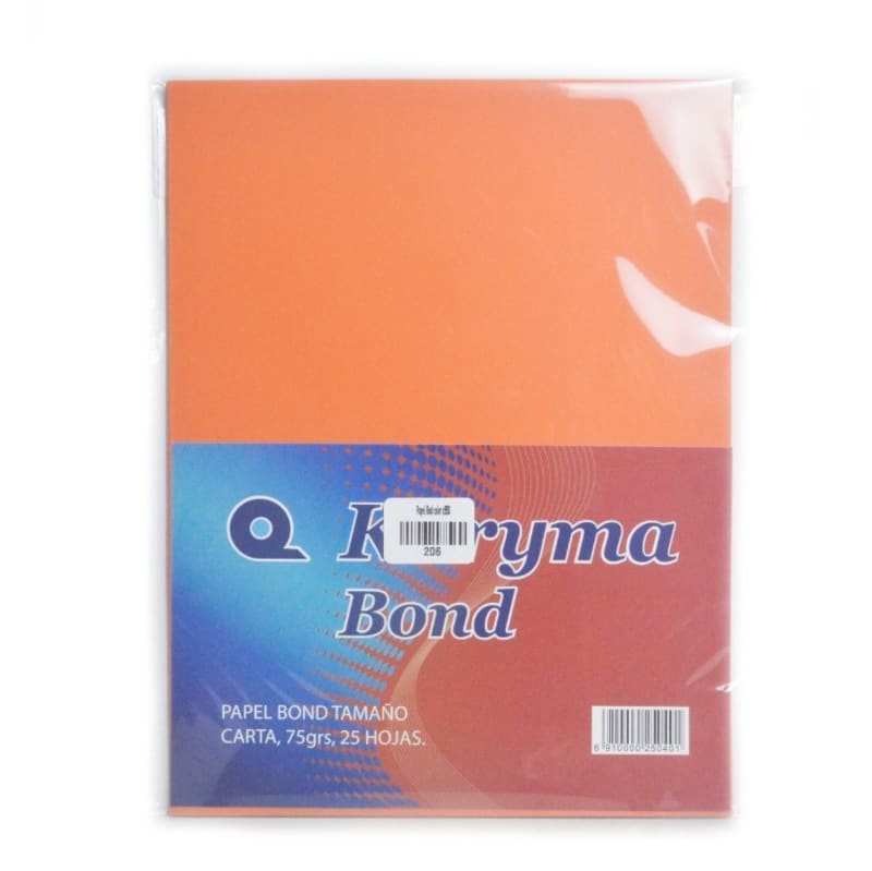 Papel Bond Naranja — imagen 1
