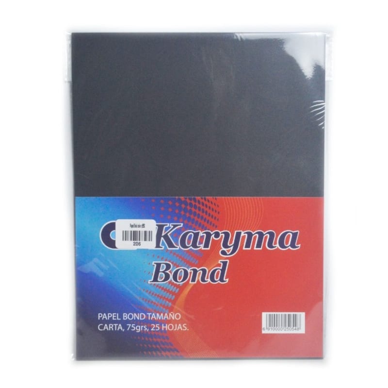 Papel Bond Negro — imagen 1
