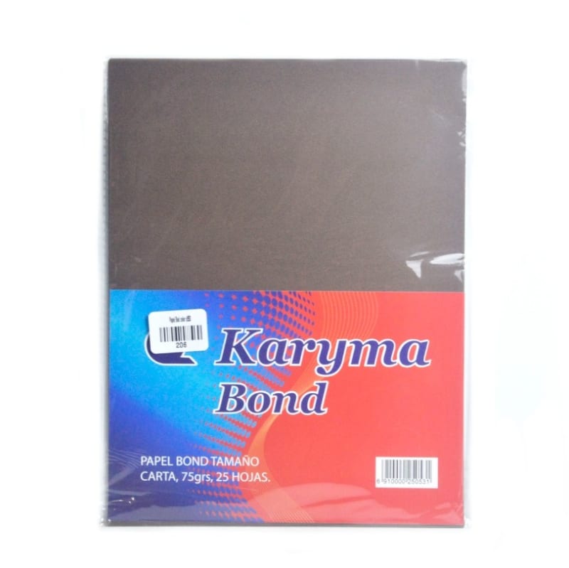Papel Bond cafe — imagen 1