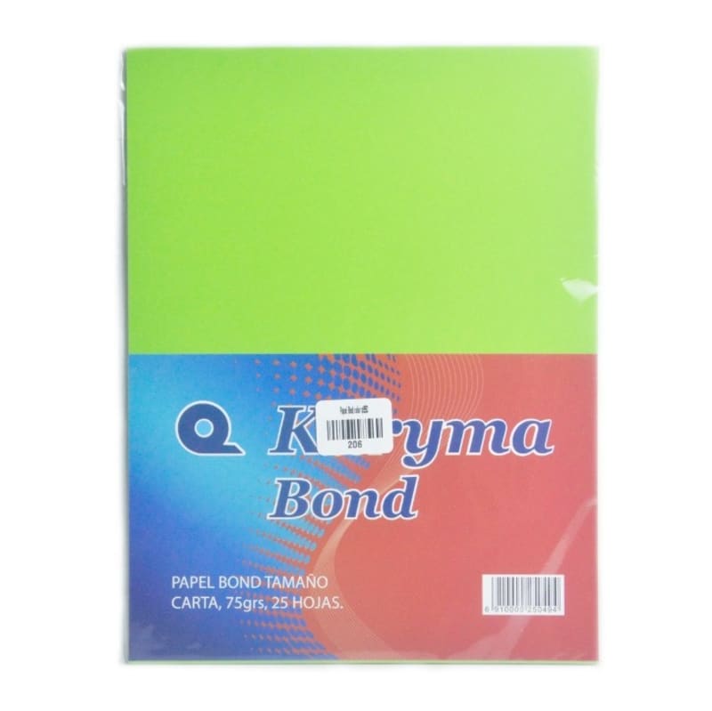 Papel Bond Verde Claro — imagen 1
