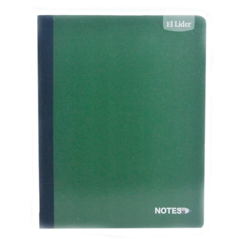 Cuaderno Verde 100 Hojas Mediano — imagen 1