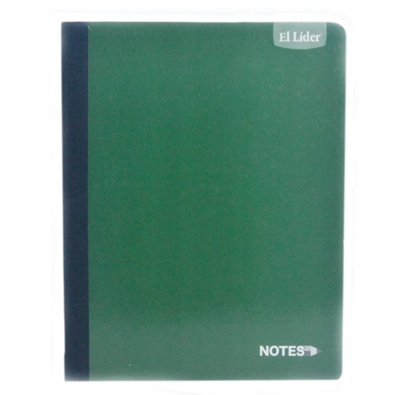 Cuaderno Verde 100 Hojas Grande — imagen 1