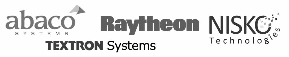 our valued customers & partners - Abaco, Textron, Ratheon, Nisko Tech