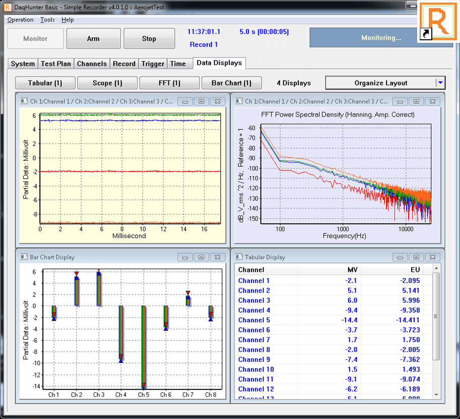 daqscribe DaqHunter Software Suite - Simple Recorder