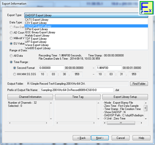 daqscribe DaqHunter Software Suite - Simple Explorer