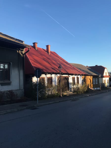 pretty house with red roof in lanckorona