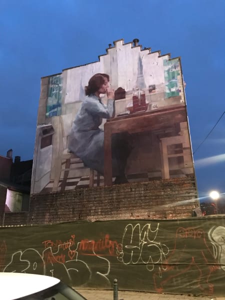 jeanne dielman mural in brussels