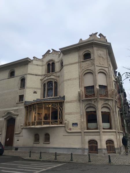 art nouveau house in brussels