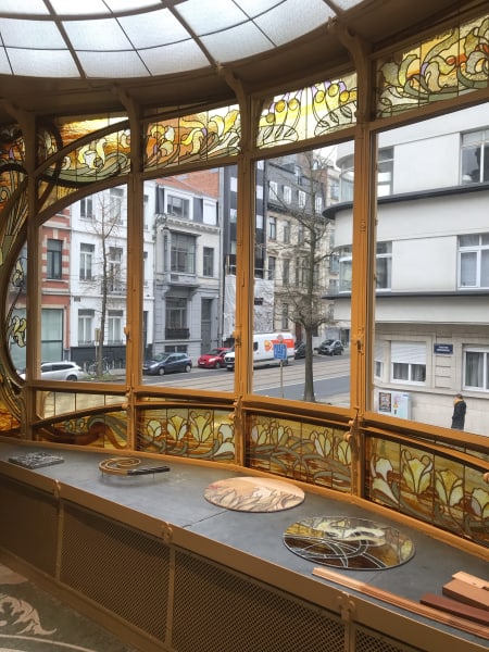 art nouveau house in brussels