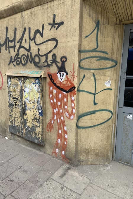 beautiful clown grafitti