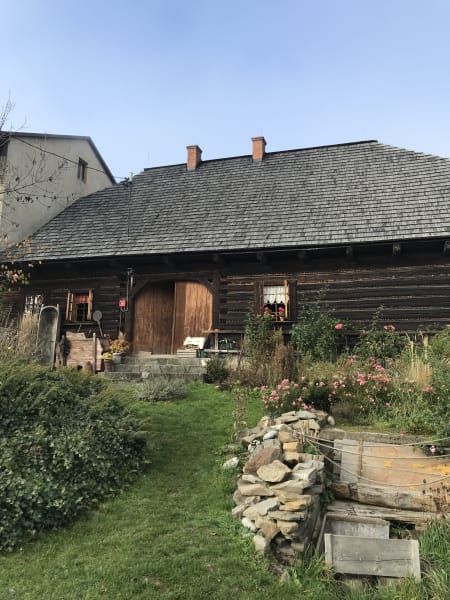 back garden of ethnographic muzeum in lanckorona