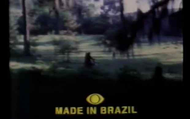 Walter Hugo Khouri - As Filhas do Fogo (1978), riding motorbike through grass with yellow text Made in Brazil