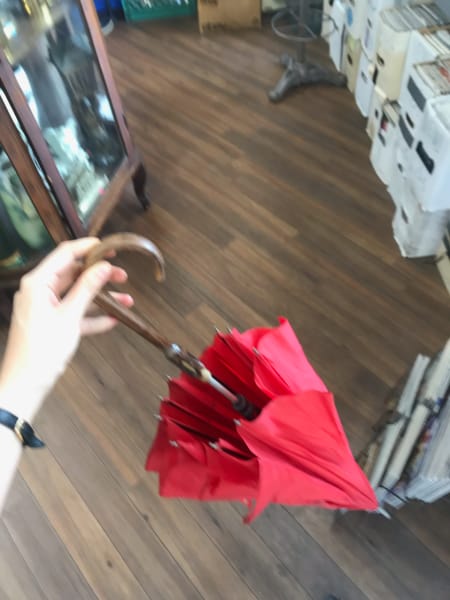 umbrella in thrift store