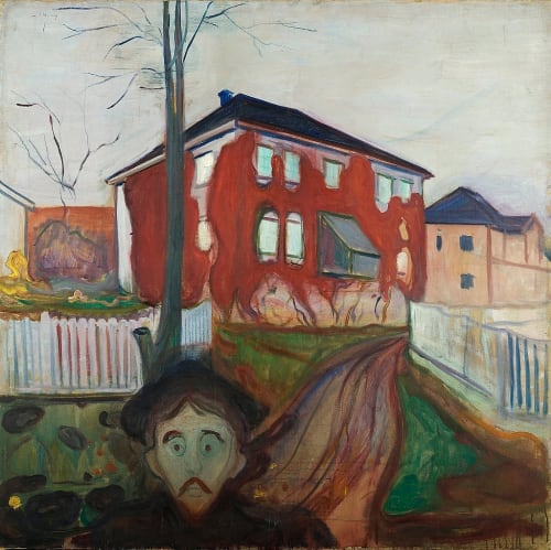 Edvard Munch Red Virginia Creeper 1898-1900