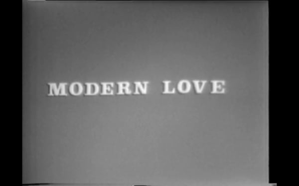 title screen that says modern love from constance de jong reading video on vimeo
