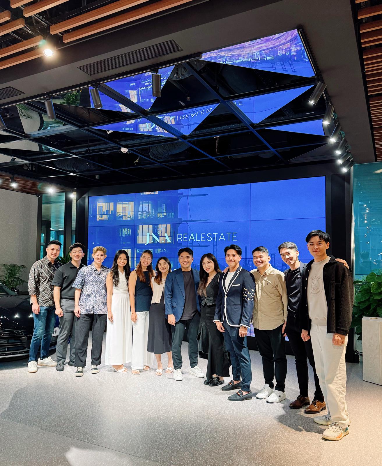 Team at luxury Porsche venue