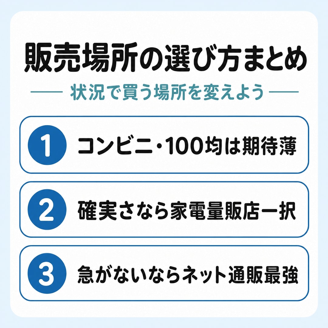 状況別！LANケーブル販売場所の徹底比較の図解