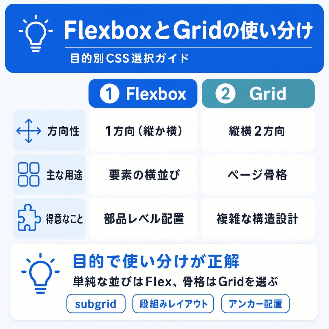 justify-selfはFlexboxで効かない図解