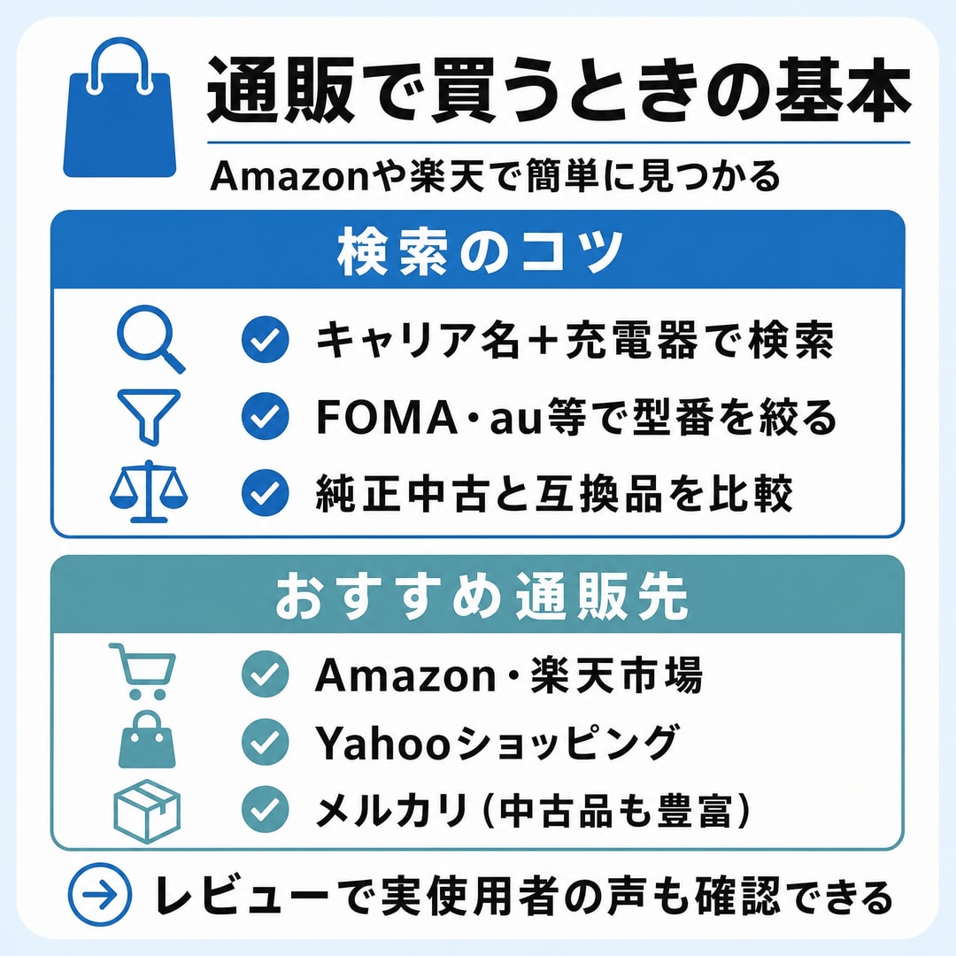 通販なら簡単に見つかる！オンラインショップがおすすめな理由の図解