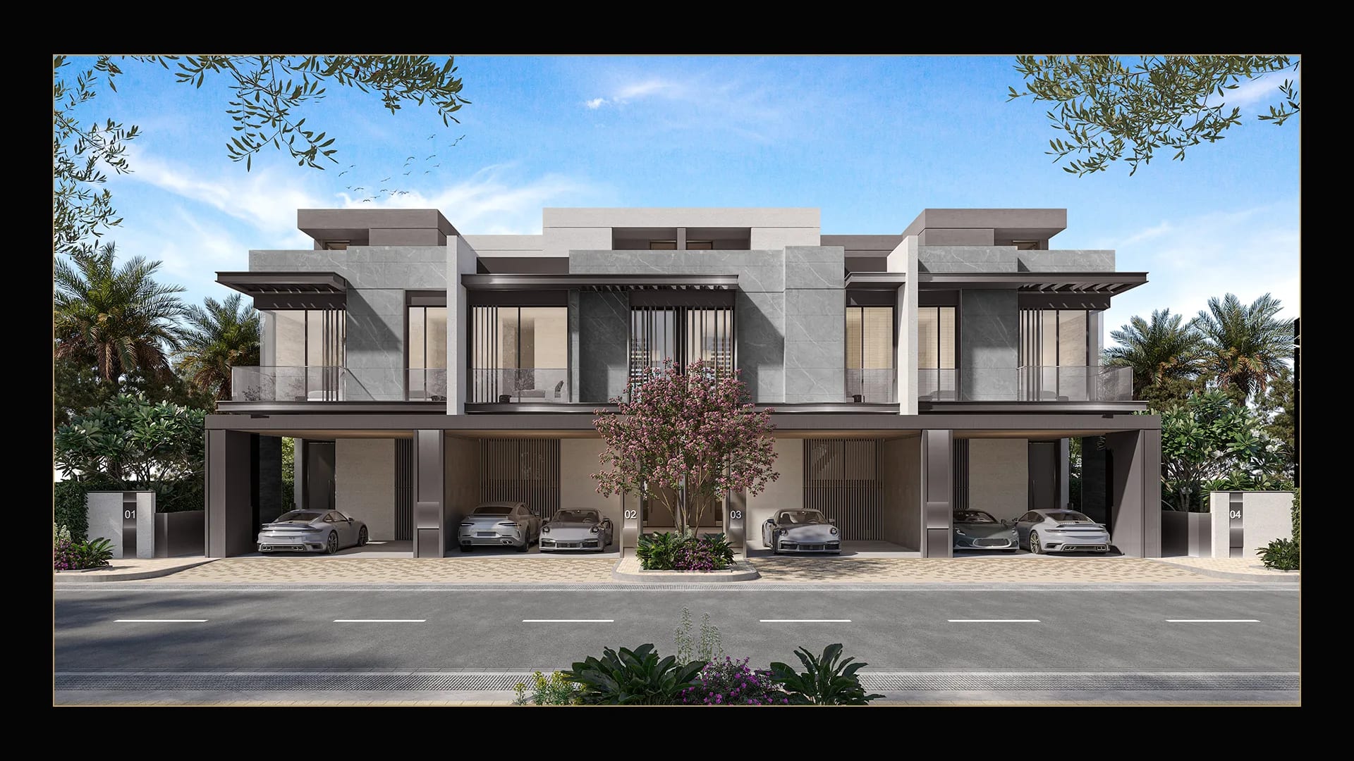 Nad Al Sheba Gardens villa front facade