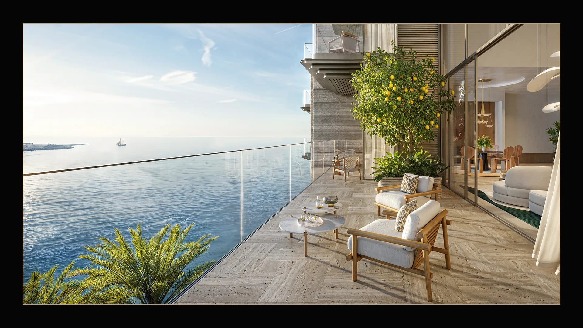 Solaya sea-facing private terrace