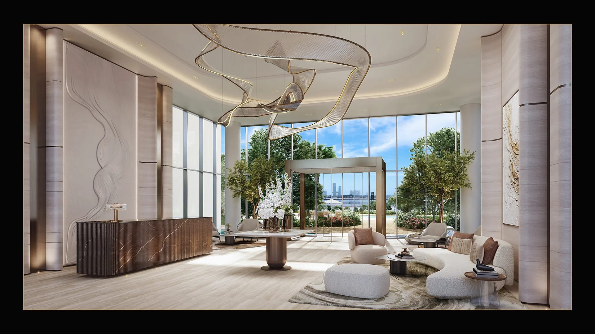The Edit at d3 double-height entrance lobby